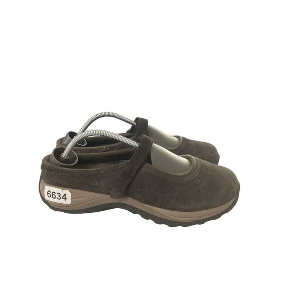 LL Bean Women's Size 9.5M Brown Suede  Adjustable Strap Mary Jane Shoes - Picture 5 of 8